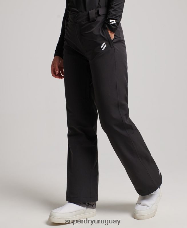 uy Superdry mujer pantalones de nieve básicos negro DT2N8Z2591 ropa