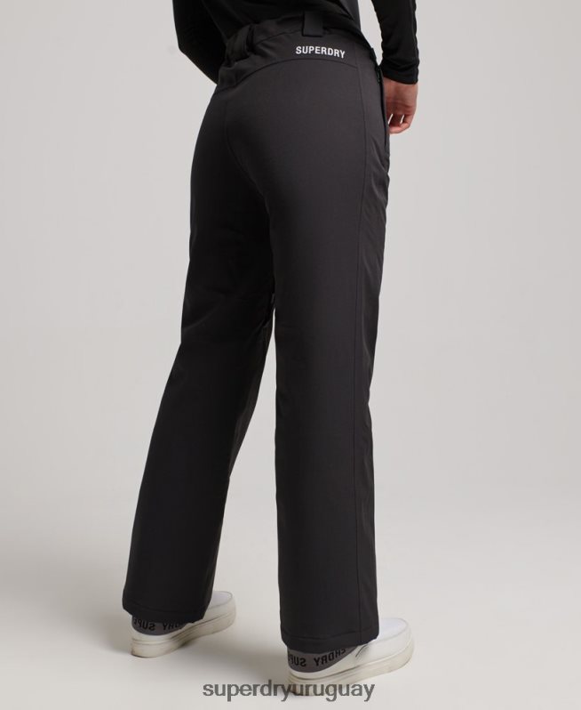 uy Superdry mujer pantalones de nieve básicos negro DT2N8Z2591 ropa