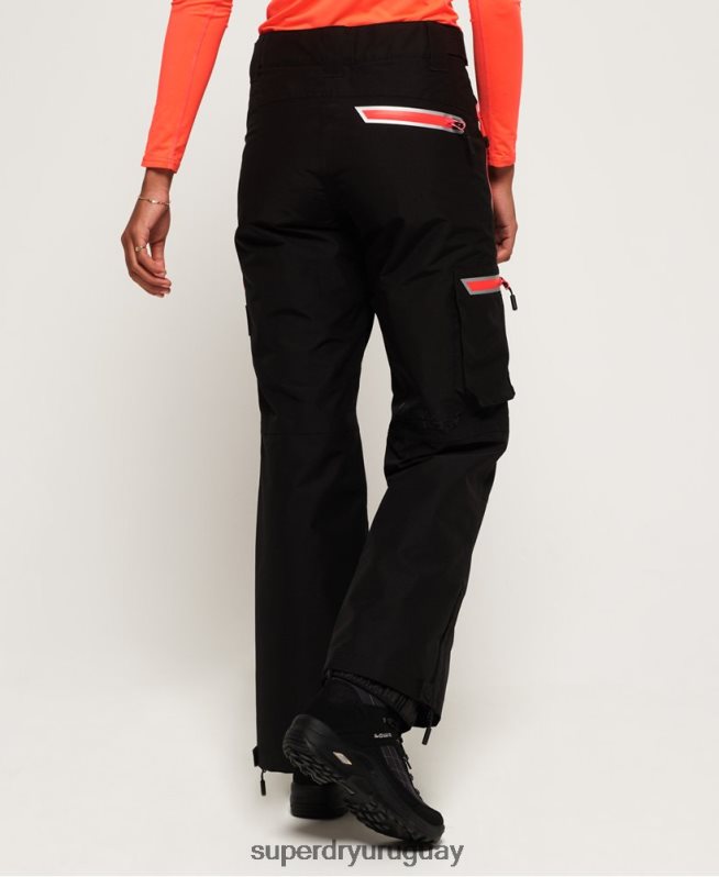 uy Superdry mujer pantalones de nieve negro DT2N8Z2610 ropa