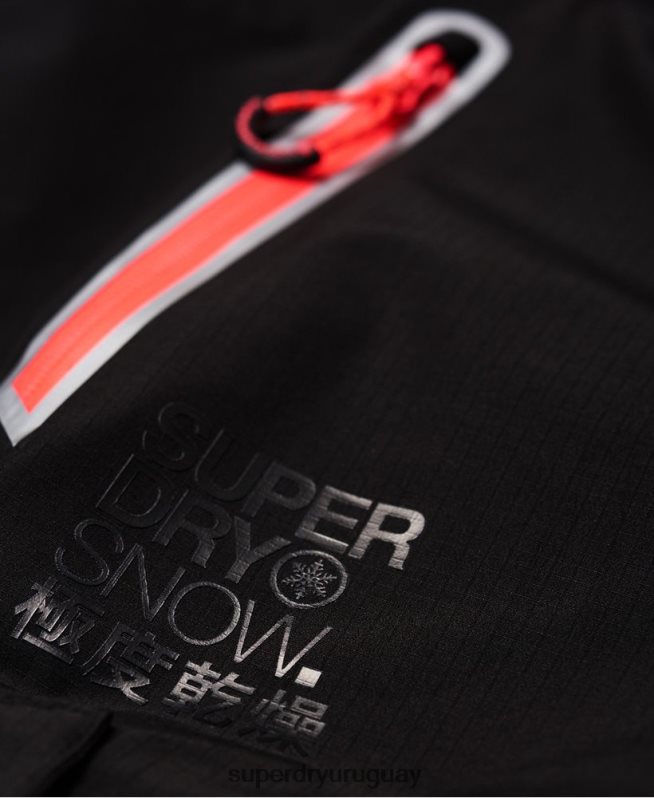 uy Superdry mujer pantalones de nieve negro DT2N8Z2610 ropa