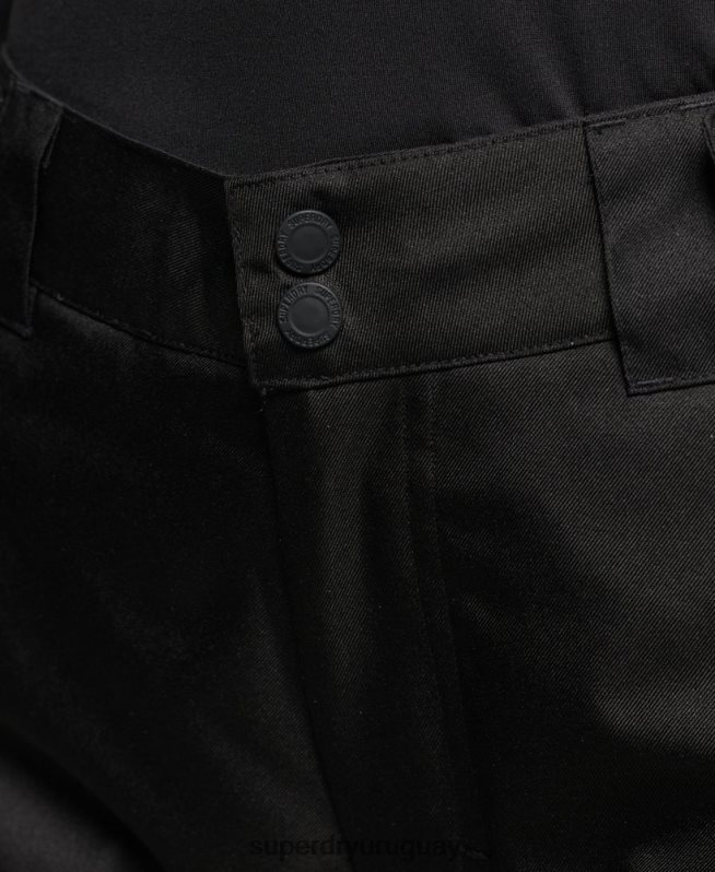 uy Superdry mujer pantalones de rescate negro DT2N8Z6550 ropa