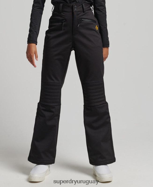 uy Superdry mujer pantalones slim de esquí softshell negro DT2N8Z2601 ropa