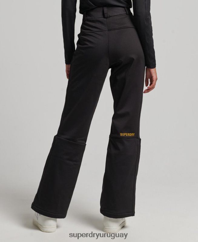 uy Superdry mujer pantalones slim de esquí softshell negro DT2N8Z2601 ropa