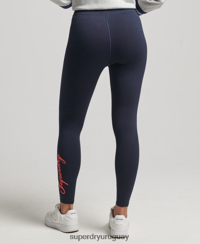 uy Superdry mujer herencia legging Armada DT2N8Z4088 ropa