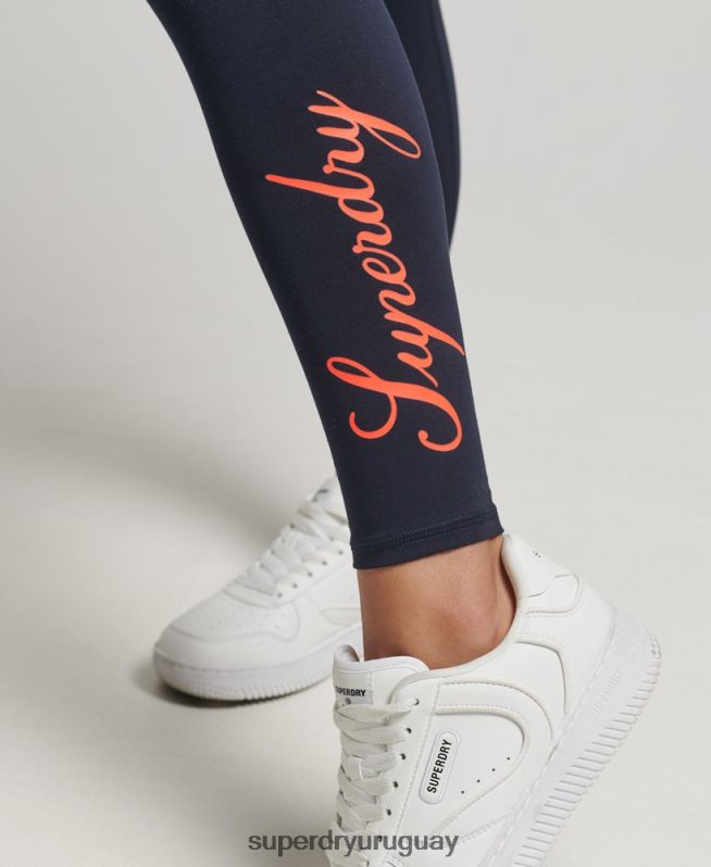 uy Superdry mujer herencia legging Armada DT2N8Z4088 ropa