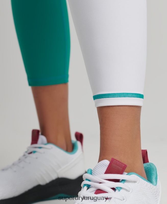 uy Superdry mujer leggins 7/8 con gráfico de entrenamiento verde DT2N8Z4089 ropa