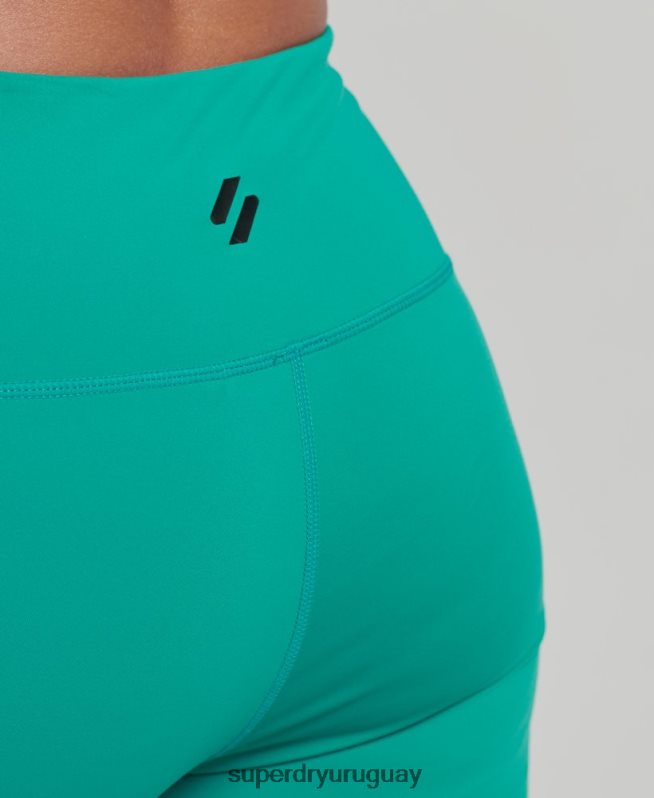 uy Superdry mujer leggins 7/8 con gráfico de entrenamiento verde DT2N8Z4089 ropa