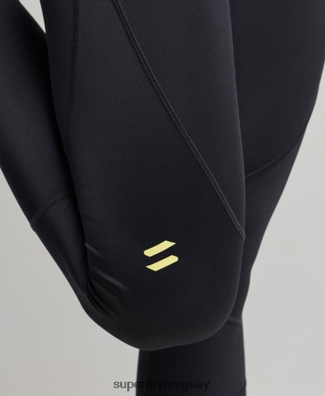 uy Superdry mujer leggins ajustados core 7/8 negro DT2N8Z4071 ropa