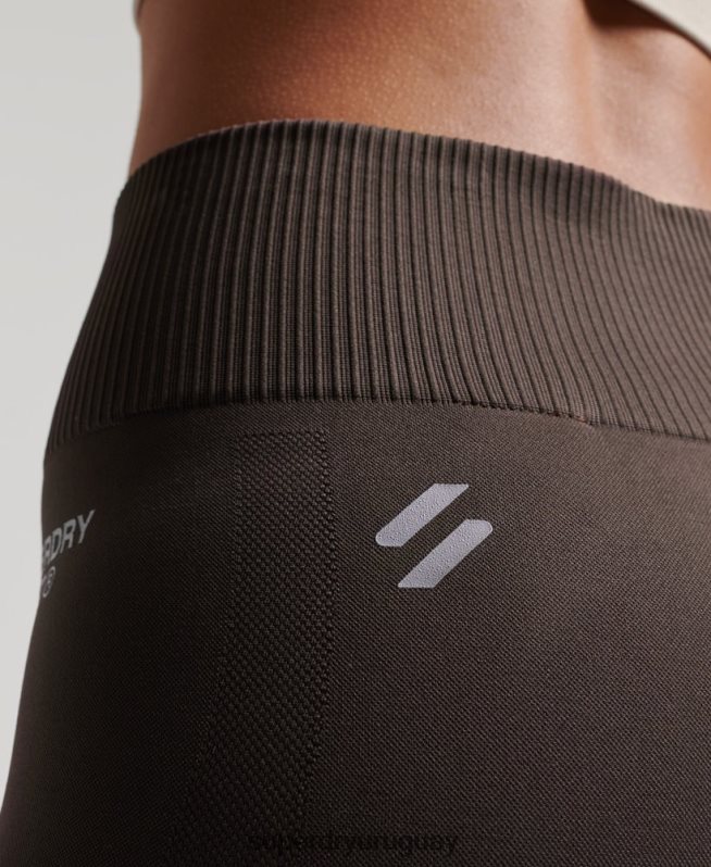 uy Superdry mujer leggins ajustados sin costuras gris DT2N8Z4069 ropa