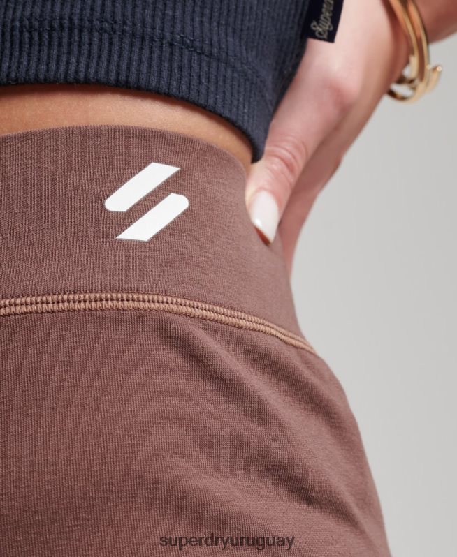 uy Superdry mujer leggins con cintura alta polvoriento DT2N8Z4091 ropa