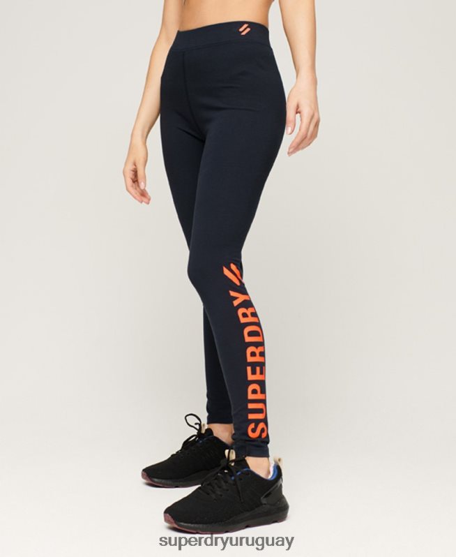 uy Superdry mujer leggins deportivos básicos Armada DT2N8Z4049 ropa