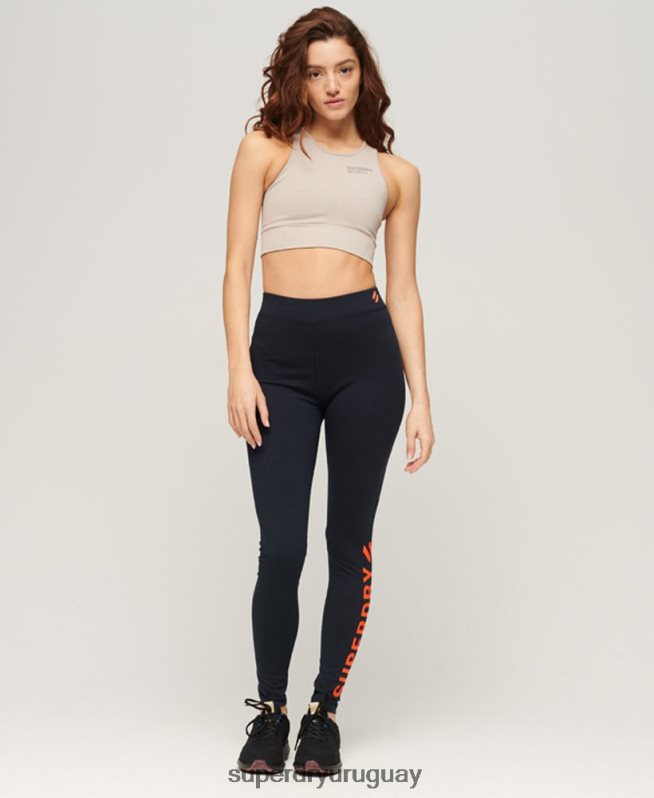 uy Superdry mujer leggins deportivos básicos Armada DT2N8Z4049 ropa