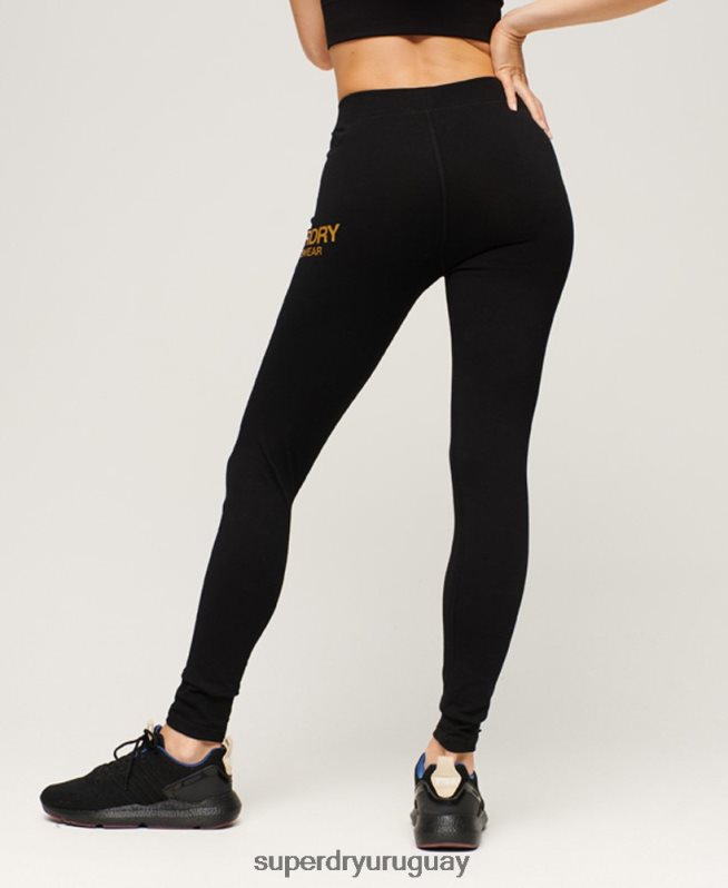 uy Superdry mujer leggins deportivos básicos negro DT2N8Z4044 ropa