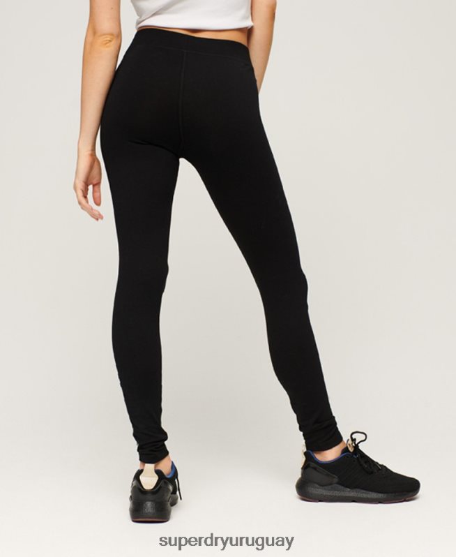 uy Superdry mujer leggins deportivos básicos negro DT2N8Z4054 ropa