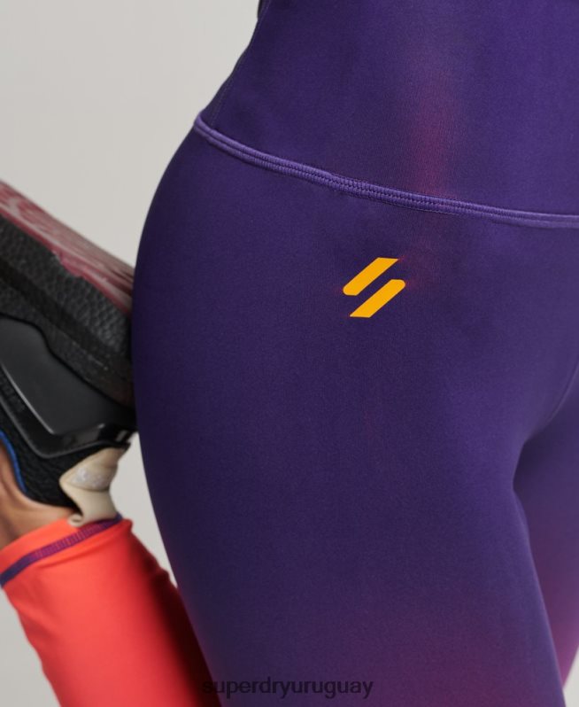 uy Superdry mujer leggins esenciales de entrenamiento azul DT2N8Z4045 ropa