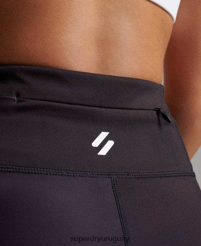 uy Superdry mujer leggins esenciales de entrenamiento negro DT2N8Z6324 ropa