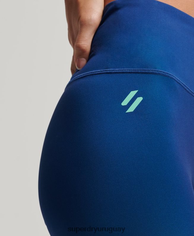 uy Superdry mujer leggins esenciales de entrenamiento turquesa DT2N8Z4050 ropa