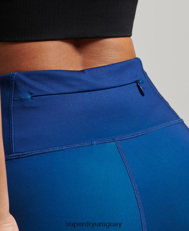 uy Superdry mujer leggins esenciales de entrenamiento turquesa DT2N8Z4050 ropa