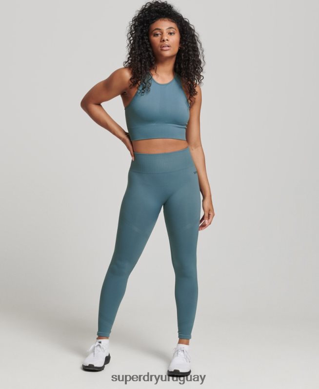 uy Superdry mujer medias core sin costuras azul DT2N8Z4064 ropa
