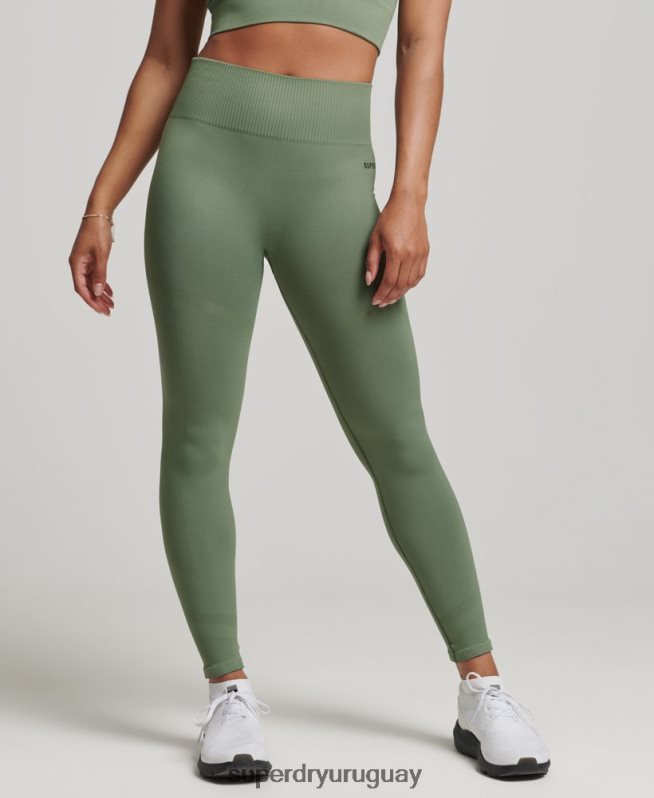 uy Superdry mujer medias core sin costuras verde DT2N8Z4058 ropa