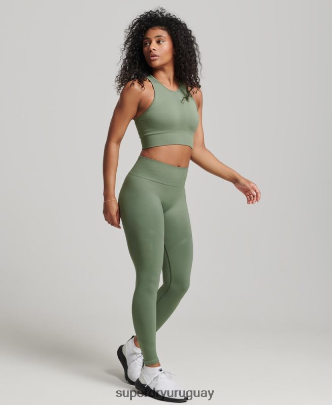 uy Superdry mujer medias core sin costuras verde DT2N8Z4058 ropa