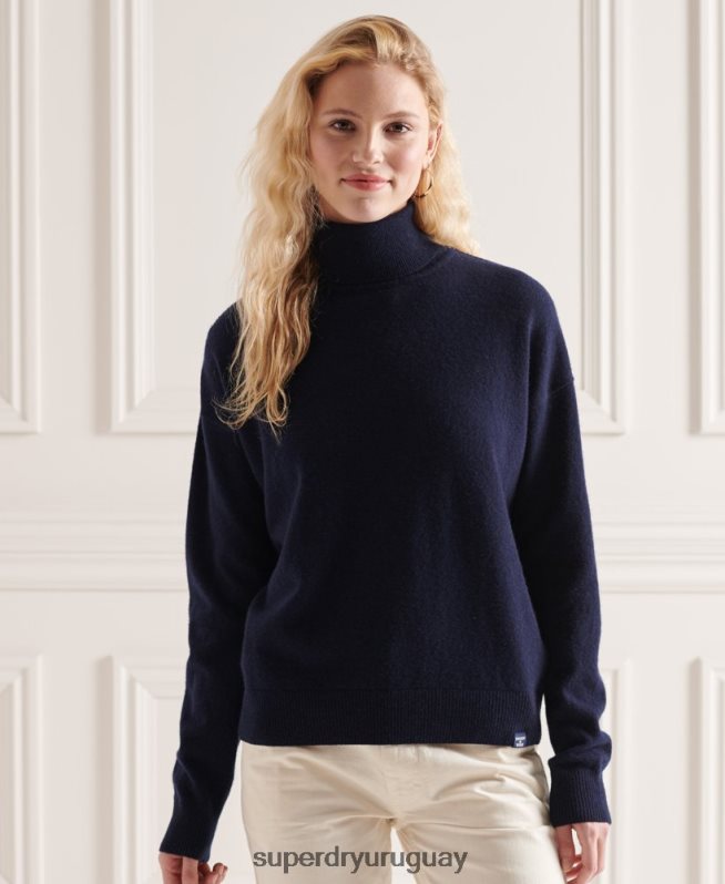 uy Superdry mujer suéter con cuello vuelto Armada DT2N8Z4017 ropa