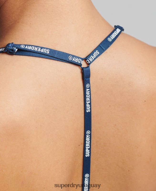 uy Superdry mujer Sujetador elástico Train de impacto medio azul DT2N8Z4198 ropa