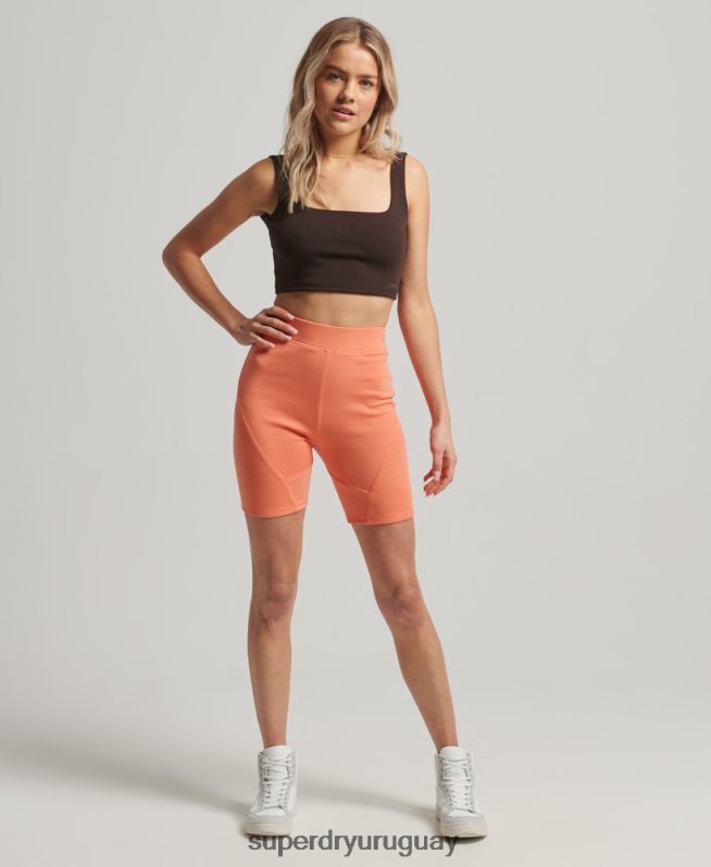 uy Superdry mujer parte superior del sujetador de tecnología marrón DT2N8Z2997 ropa