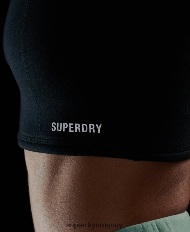 uy Superdry mujer parte superior del sujetador de tecnología negro DT2N8Z2947 ropa