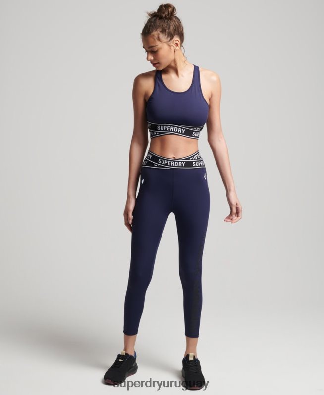uy Superdry mujer sujetador cruzado de entrenamiento Armada DT2N8Z4202 ropa