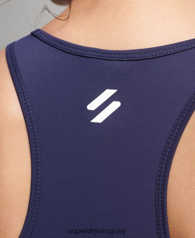 uy Superdry mujer sujetador cruzado de entrenamiento Armada DT2N8Z4202 ropa