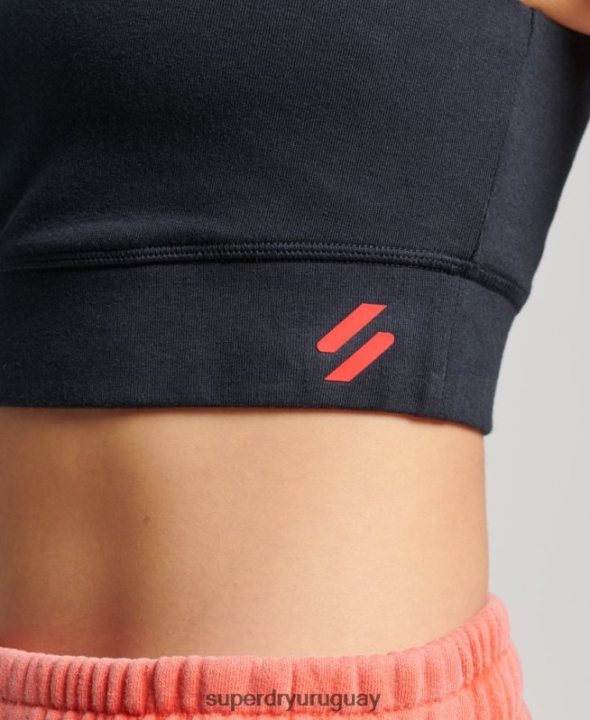 uy Superdry mujer sujetador deportivo con núcleo de algodón orgánico Armada DT2N8Z4195 ropa