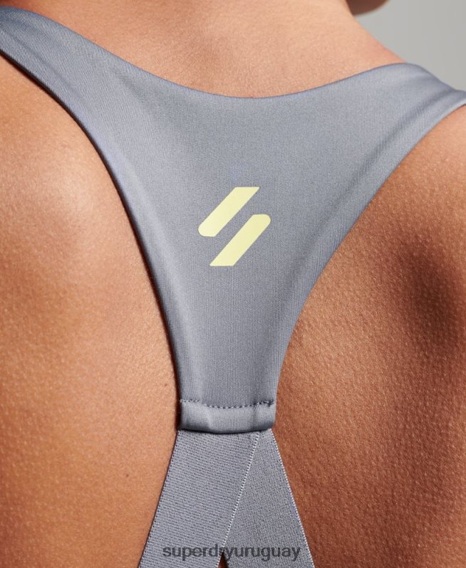 uy Superdry mujer sujetador elástico con la marca del tren púrpura DT2N8Z4192 ropa