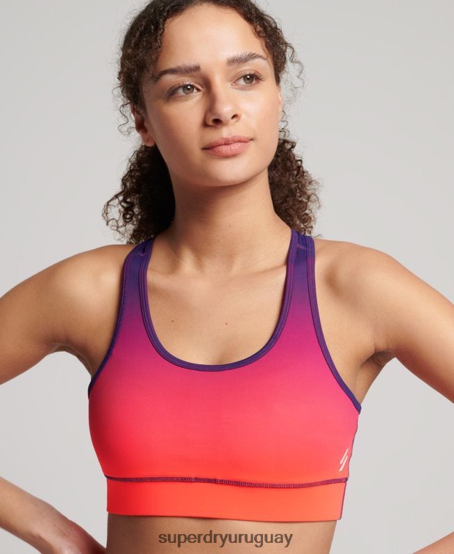 uy Superdry mujer sujetador esencial de entrenamiento coral DT2N8Z4201 ropa