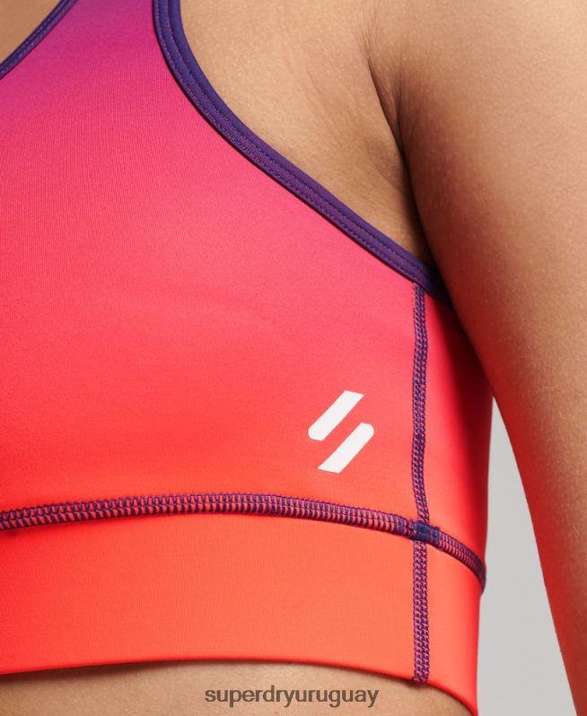 uy Superdry mujer sujetador esencial de entrenamiento coral DT2N8Z4201 ropa