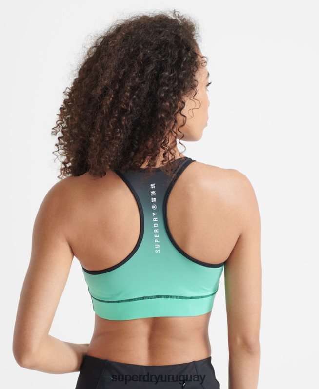 uy Superdry mujer sujetador esencial de entrenamiento turquesa DT2N8Z4203 ropa
