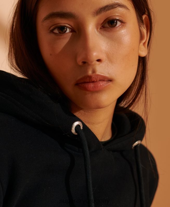 uy Superdry mujer 2003 sudadera con capucha negro DT2N8Z5948 ropa