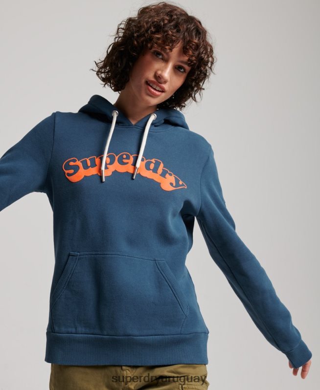 uy Superdry mujer cooper sudadera con capucha clásica Armada DT2N8Z3462 ropa