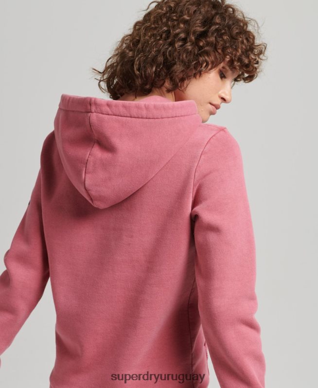 uy Superdry mujer cooper sudadera con capucha clásica rojo DT2N8Z5759 ropa