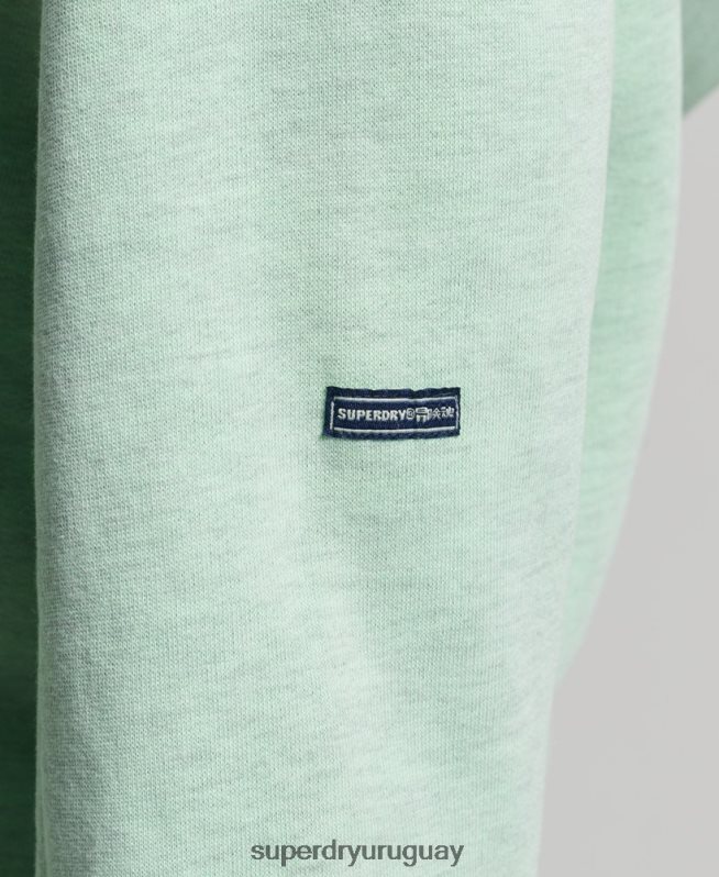 uy Superdry mujer cooper sudadera con capucha clásica verde DT2N8Z3273 ropa