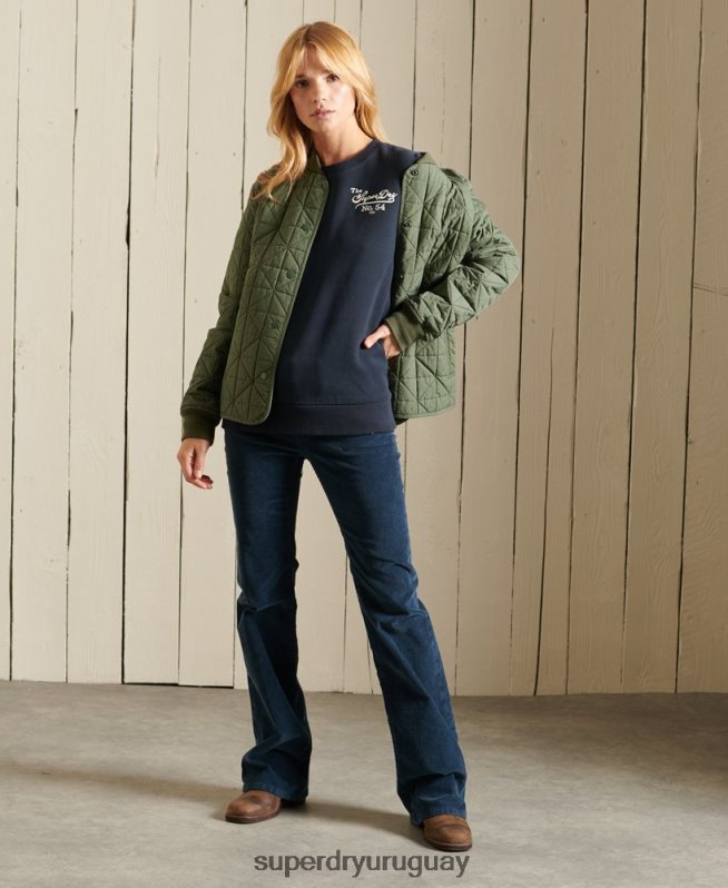 uy Superdry mujer orgullo en la sudadera de la tripulación artesanal Armada DT2N8Z5946 ropa