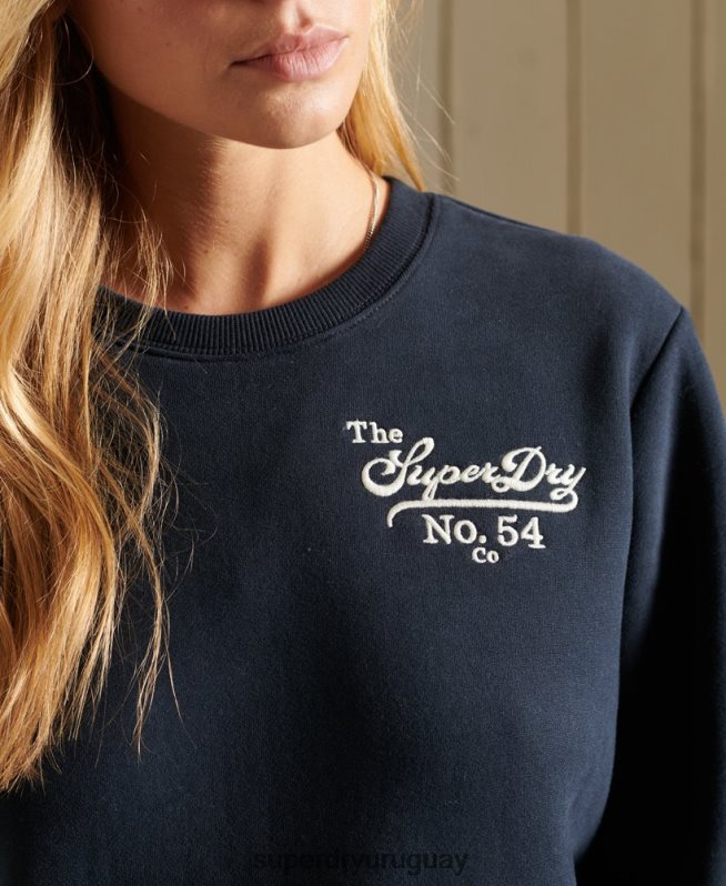uy Superdry mujer orgullo en la sudadera de la tripulación artesanal Armada DT2N8Z5946 ropa