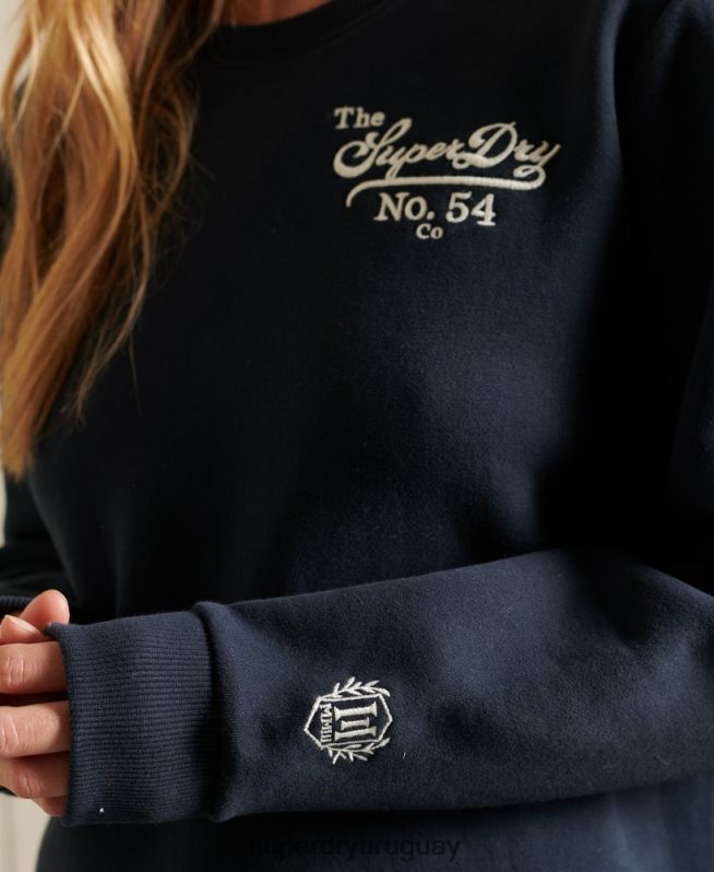 uy Superdry mujer orgullo en la sudadera de la tripulación artesanal Armada DT2N8Z5946 ropa
