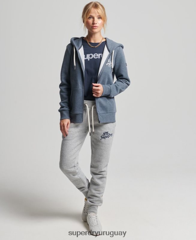 uy Superdry mujer orgullo vintage en sudadera artesanal con cremallera Armada DT2N8Z6123 ropa