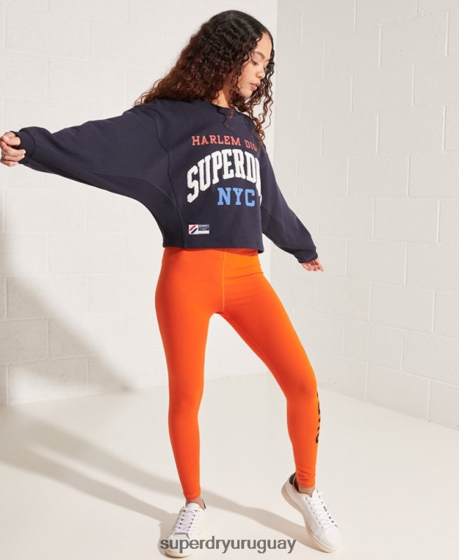 uy Superdry mujer sudadera Varsity Arch Batwing Armada DT2N8Z5873 ropa