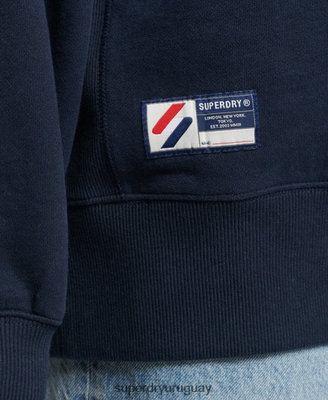 uy Superdry mujer sudadera básica de algodón orgánico Armada DT2N8Z5809 ropa