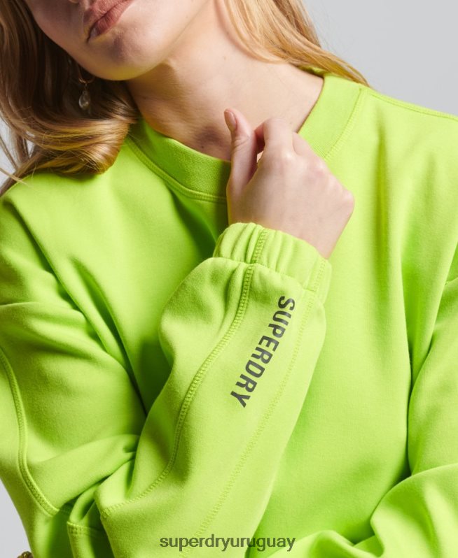 uy Superdry mujer sudadera con capucha Code Tech verde DT2N8Z5797 ropa