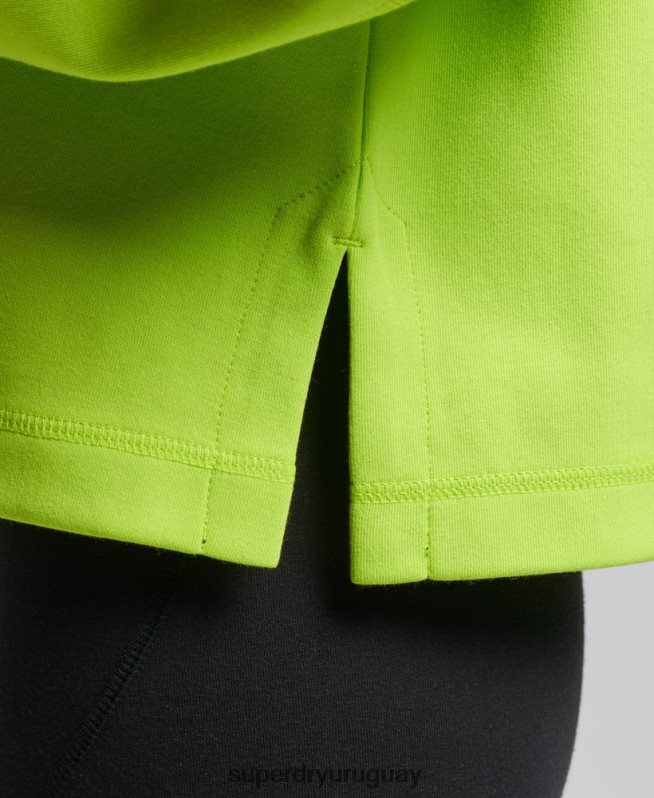 uy Superdry mujer sudadera con capucha Code Tech verde DT2N8Z5797 ropa