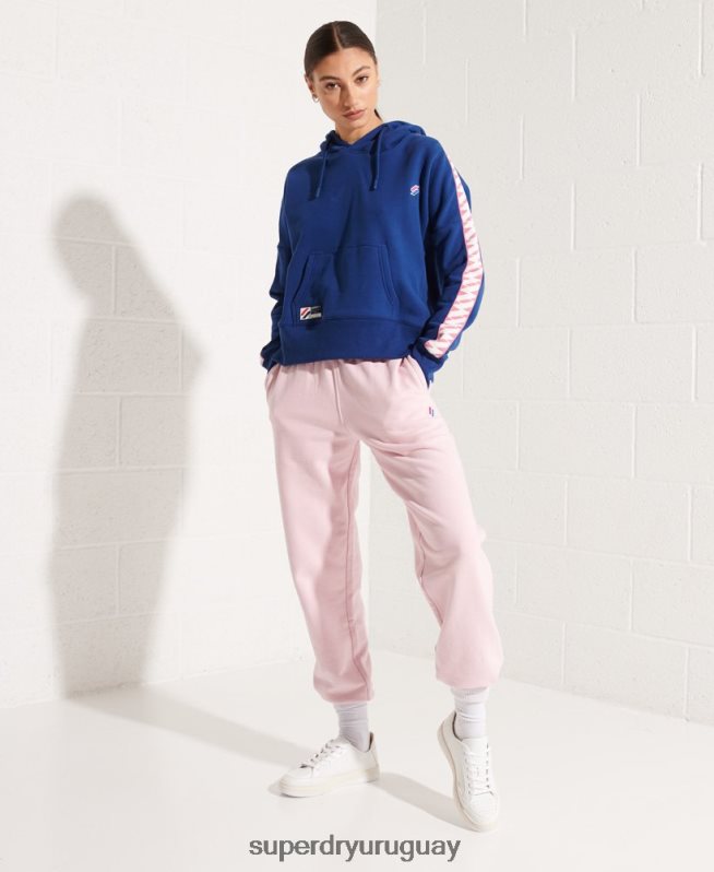 uy Superdry mujer sudadera con capucha corta con cinta del logo Armada DT2N8Z6000 ropa