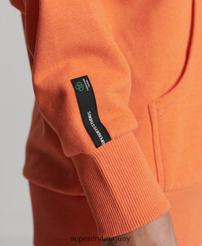 uy Superdry mujer sudadera con capucha de ciudad reciclada naranja DT2N8Z5905 ropa